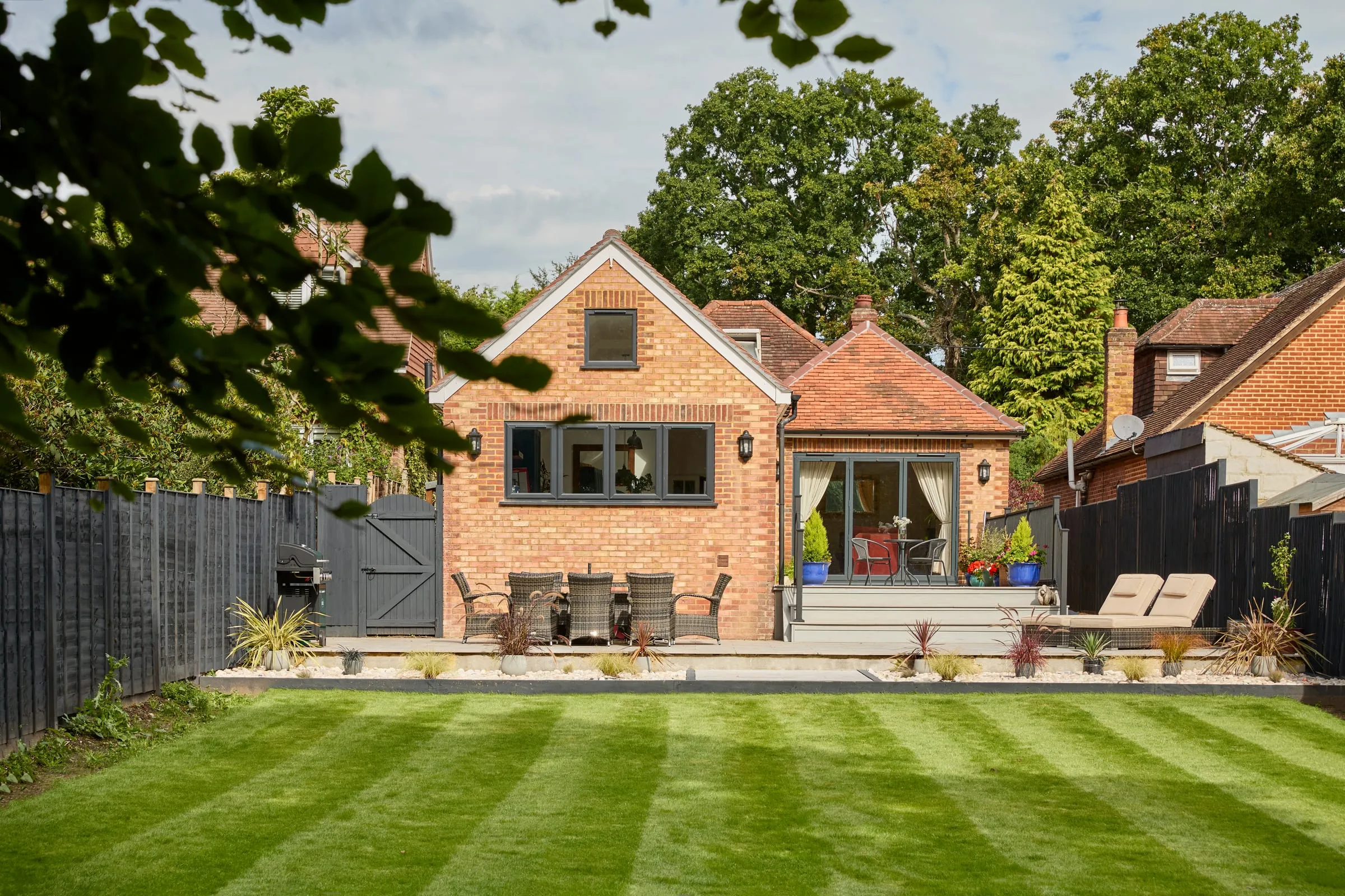 The renovated bungalow in Chobham